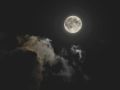 full Moon and Clouds